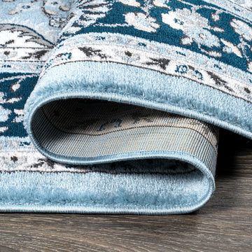 Palmette Modern Persian Floral Area Rug